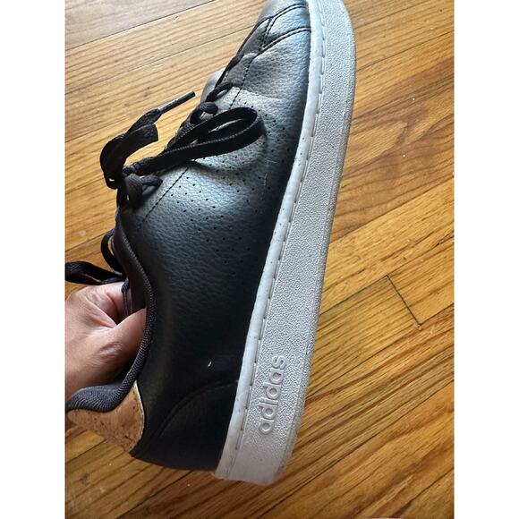 Adidas Advantage Cloudfoam Men’s Sneakers Black w/ Cork Detail Size 10.5 main image 9